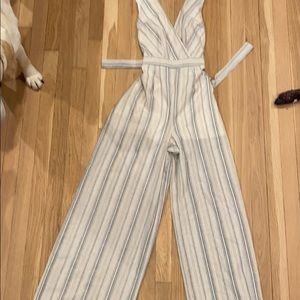 Pinstripe jumpsuit